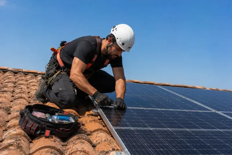 Maintenance et monitoring de panneaux solaires à Correns