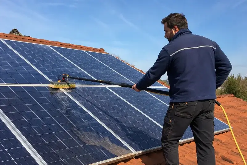 Nettoyage et entretien de panneaux solaires à Correns