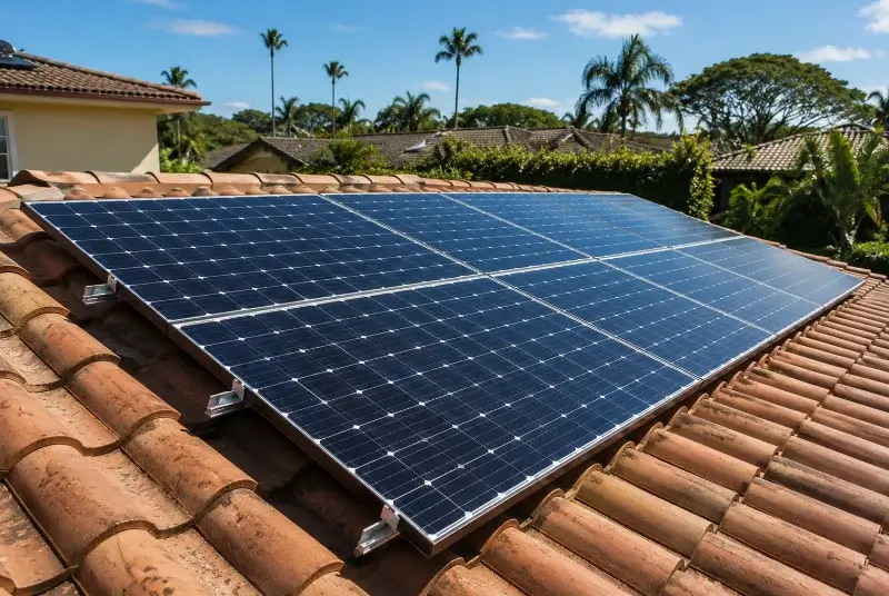 Installation de panneaux solaires à Correns